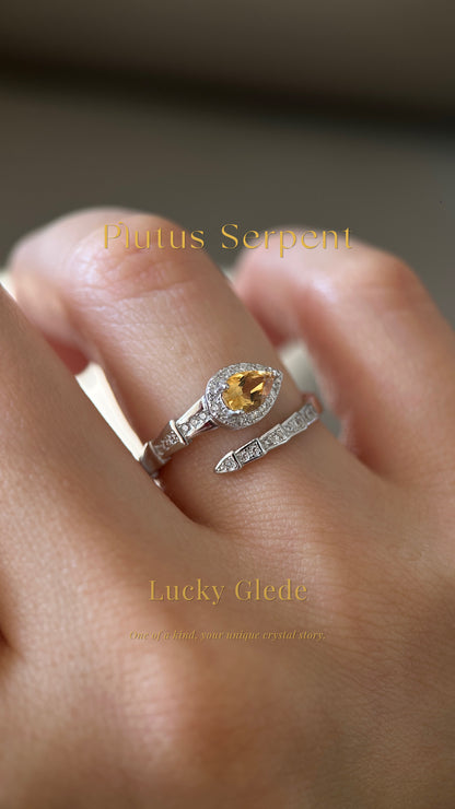 Serpent's Wisdom Citrine S925 Ring