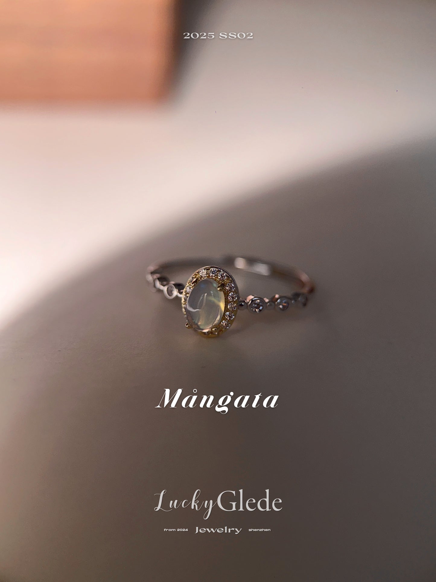 Natural Opal Stone Silver Ring
