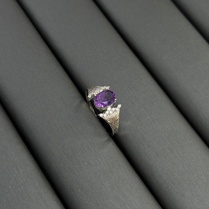 Mermaid Glow Amethyst S925 Ring