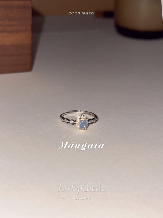 Natural Opal Stone Silver Ring