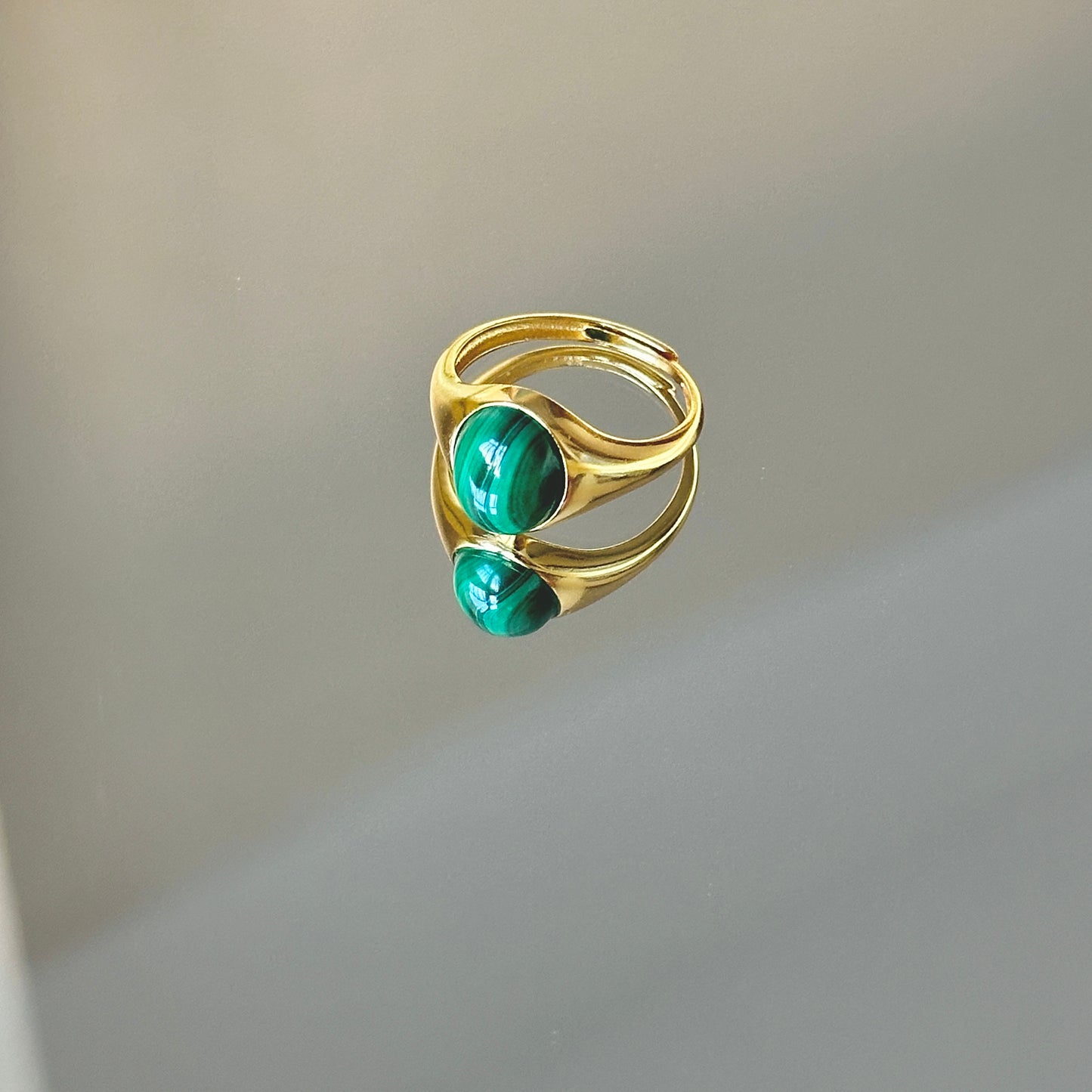 Classy Malachite S925 Ring