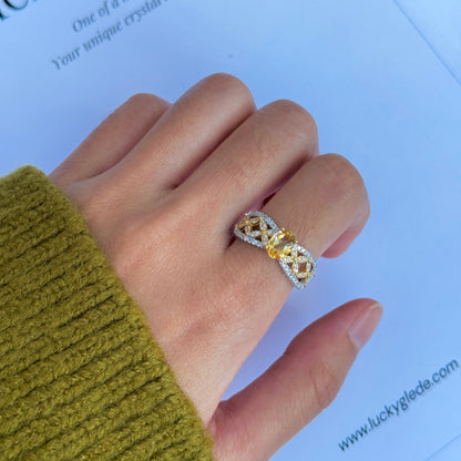 Cosmic Dance Citrine S925 Ring