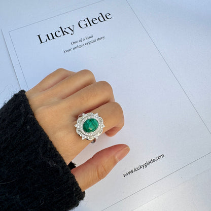 Sun Malachite S925 Ring