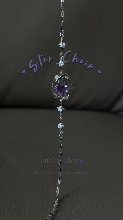 Cosmic Love Amethyst S925 Bracelet