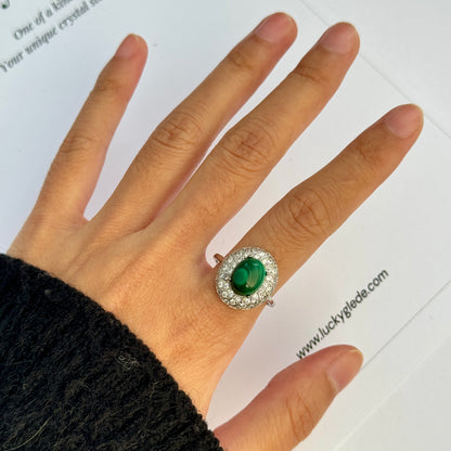 Sunflower Malachite S925 Ring