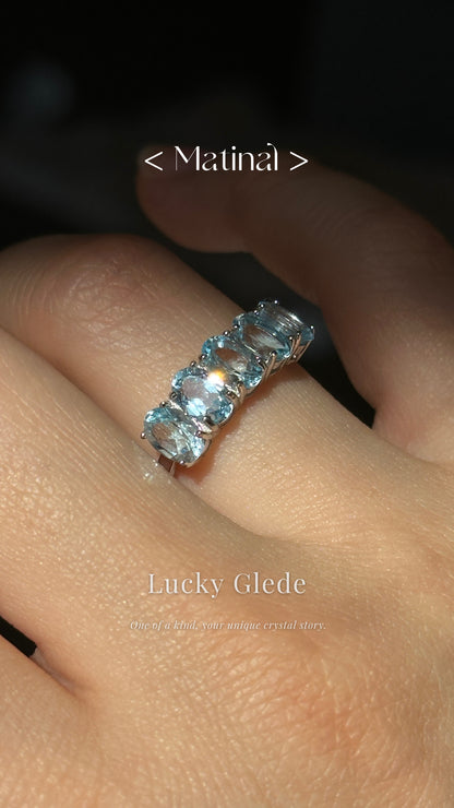 Trendsetter Blue Topaz S925 Ring