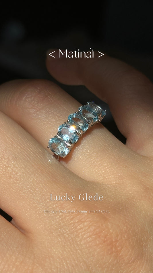 Trendsetter Blue Topaz S925 Ring