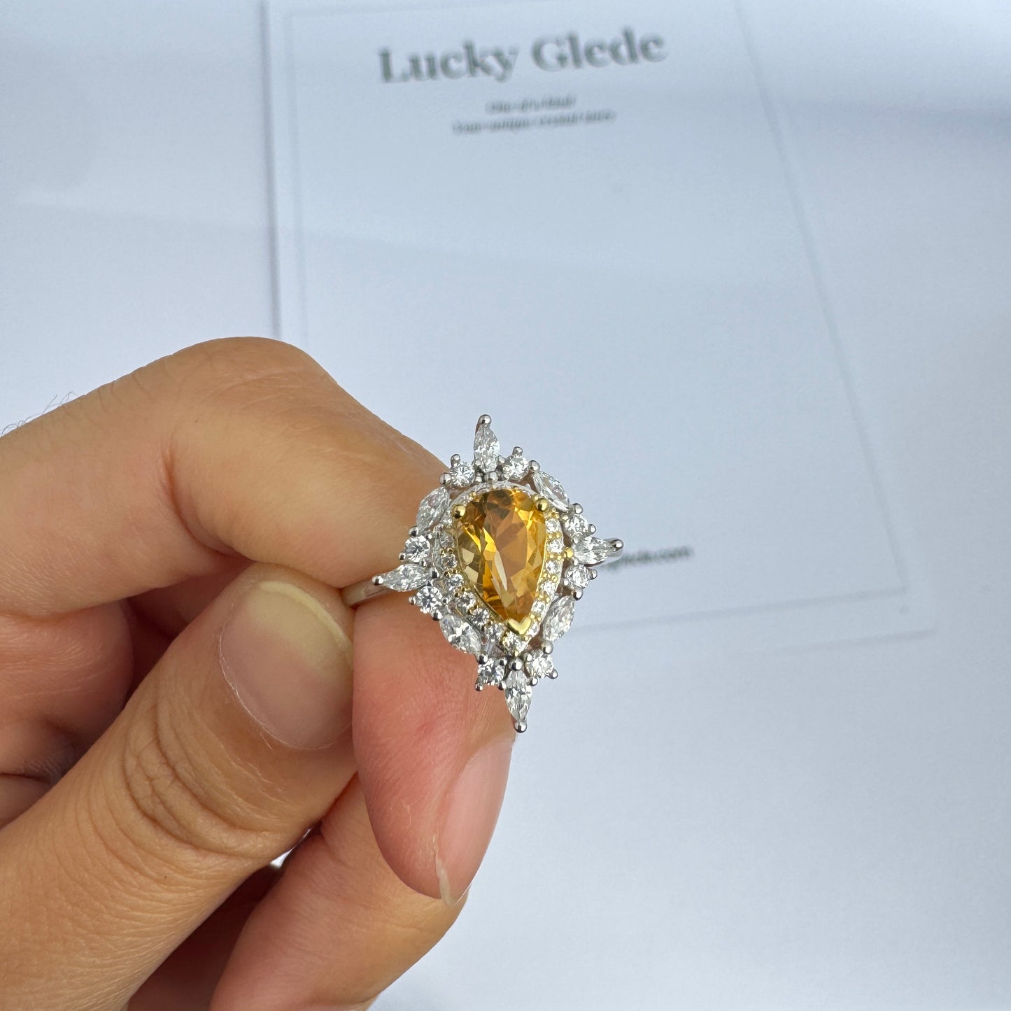 Celestial Star Citrine S925 Ring