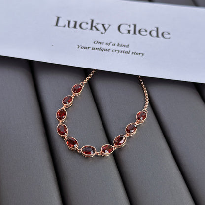 Phoenix Fire Garnet S925 Bracelet