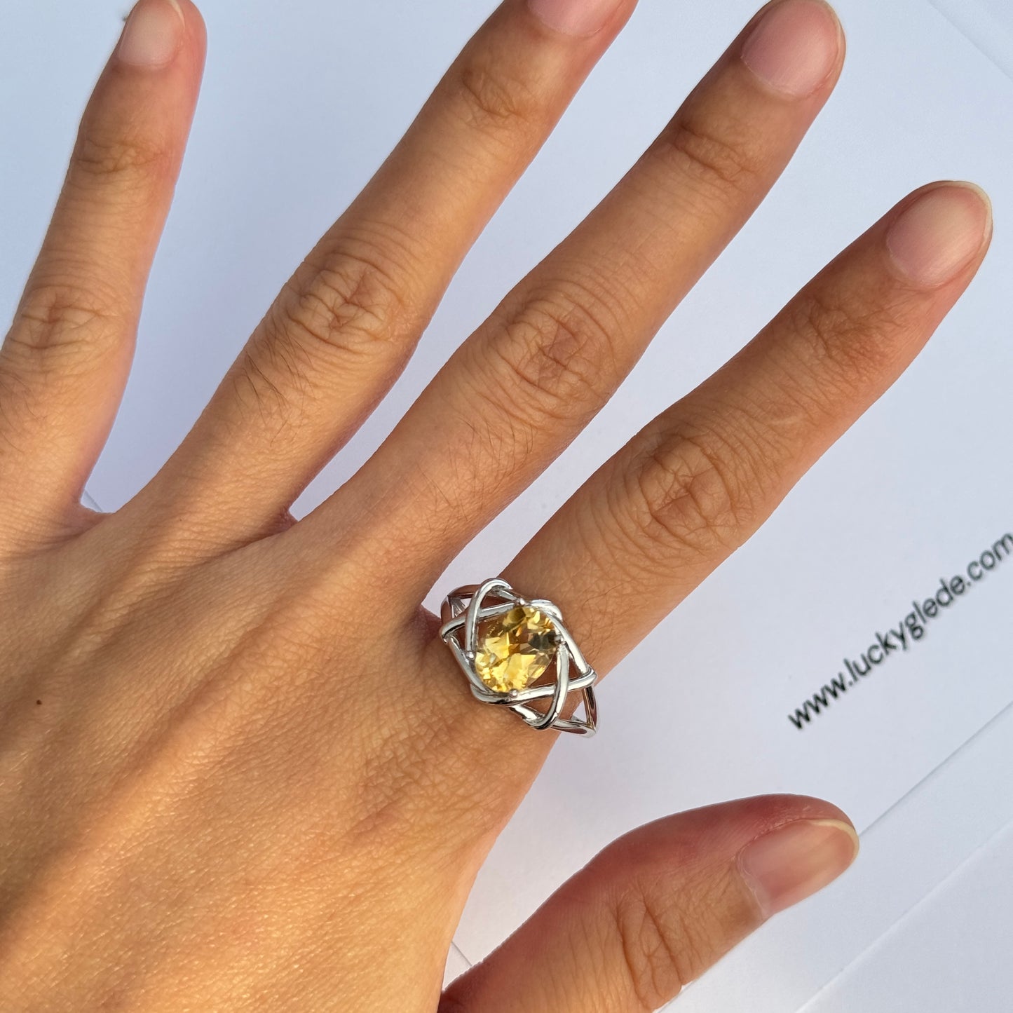 Eternal Glow Citrine S925 Ring