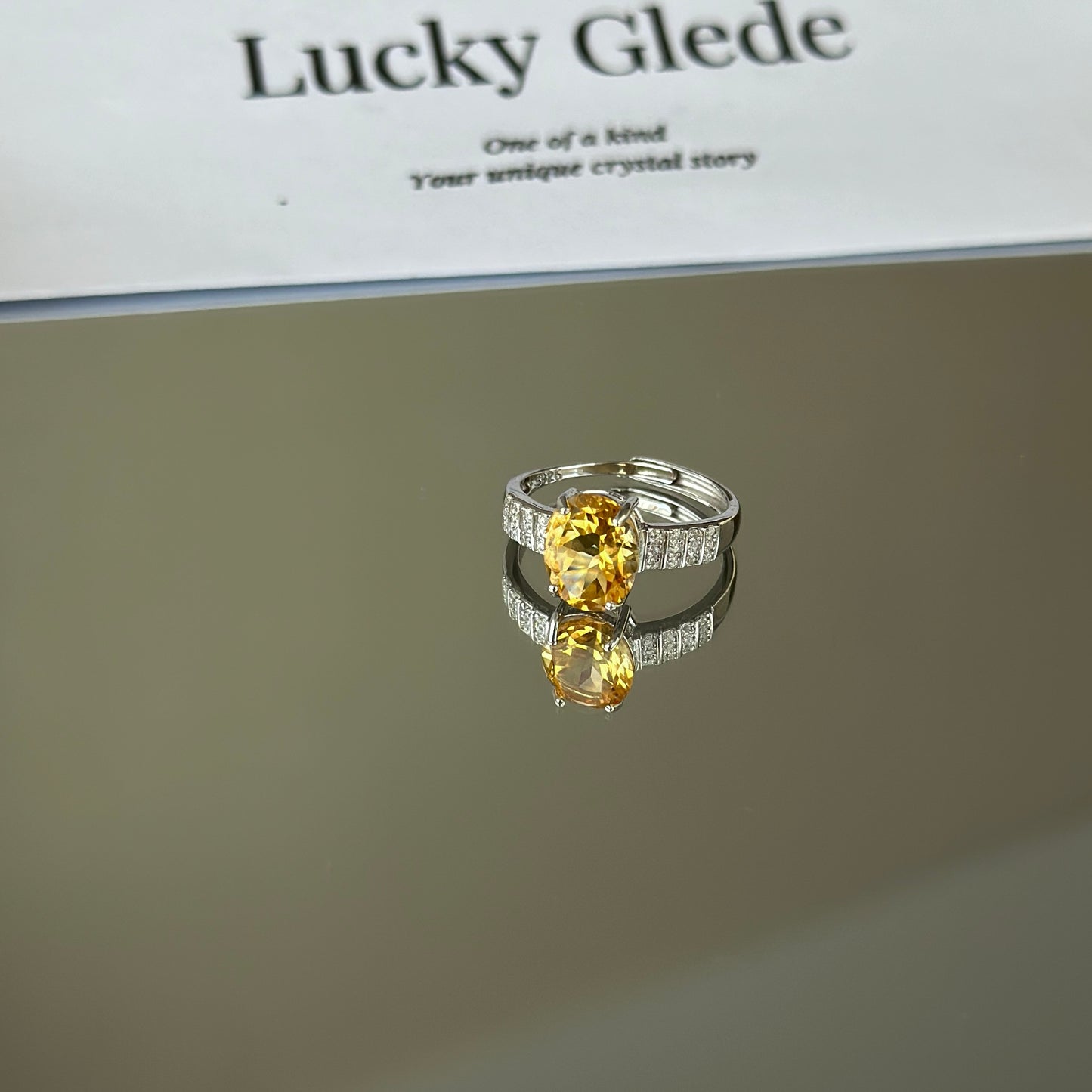 Eternal Knot Citrine S925 Ring