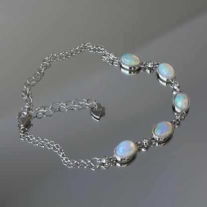 Natural Opal Gemstone Jewelry Set