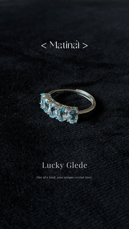 Trendsetter Blue Topaz S925 Ring