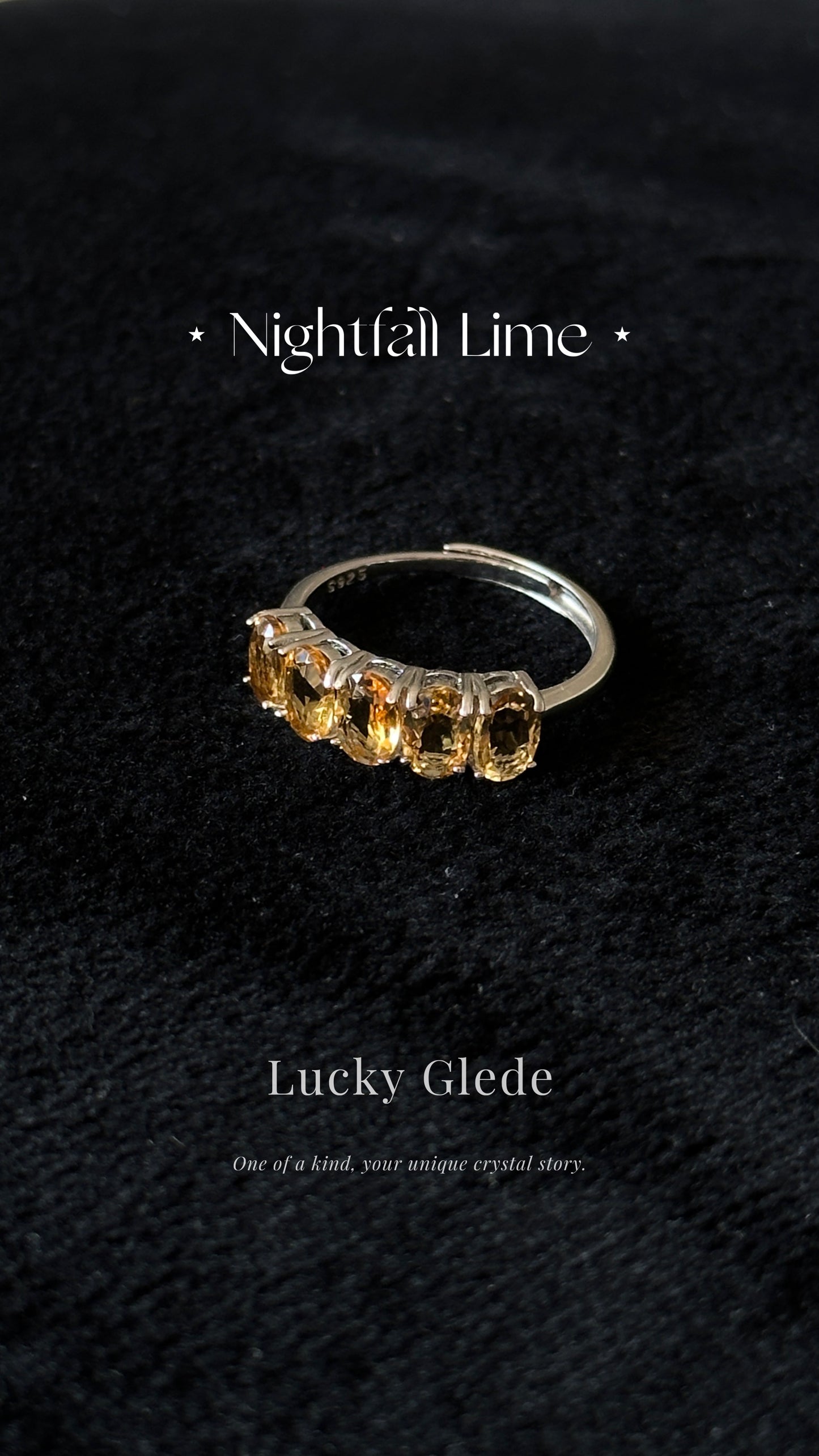 Trendsetter Citrine S925 Ring