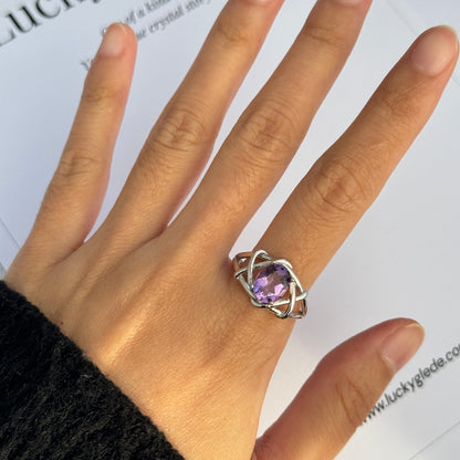 Eternal Glow Amethyst S925 Ring