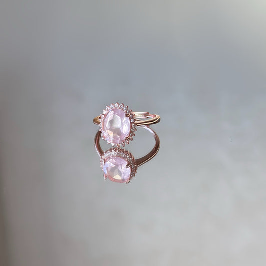 Spring Whisper Rose Quartz S925 Ring