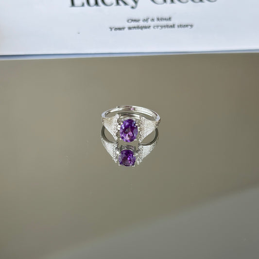 Mermaid Glow Amethyst S925 Ring