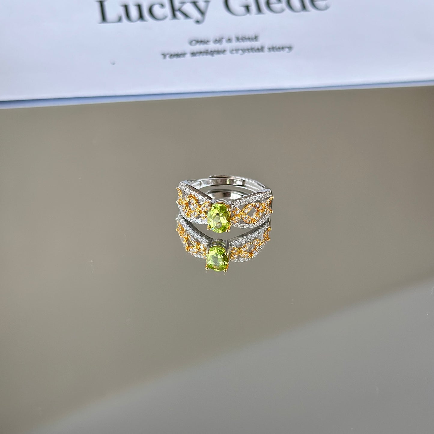 Cosmic Dance Peridot S925 Ring