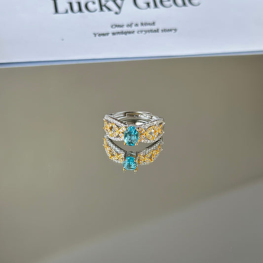 Cosmic Dance Blue Topaz S925 Ring