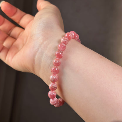 Rhodonite Crystal Bracelet: Stone of Love, Healing the Soul