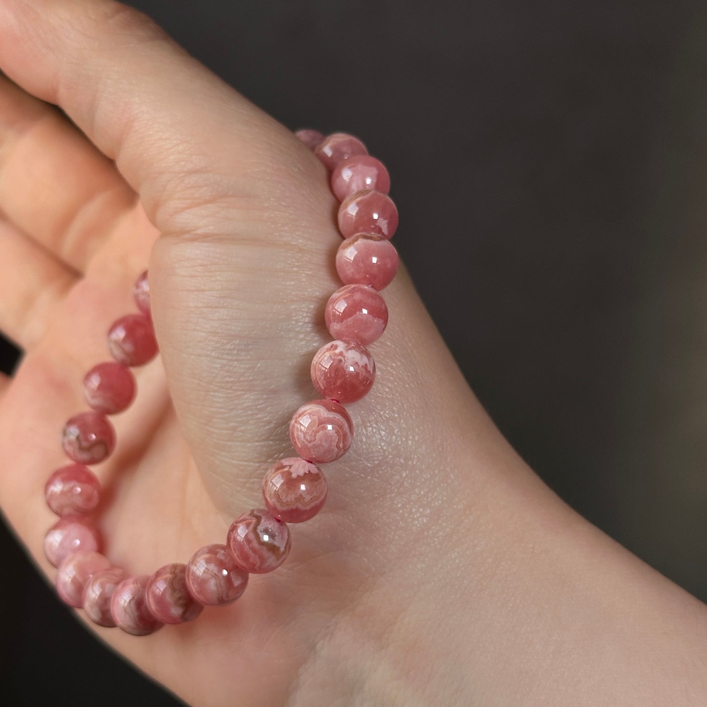 Rhodonite Crystal Bracelet: Stone of Love, Healing the Soul