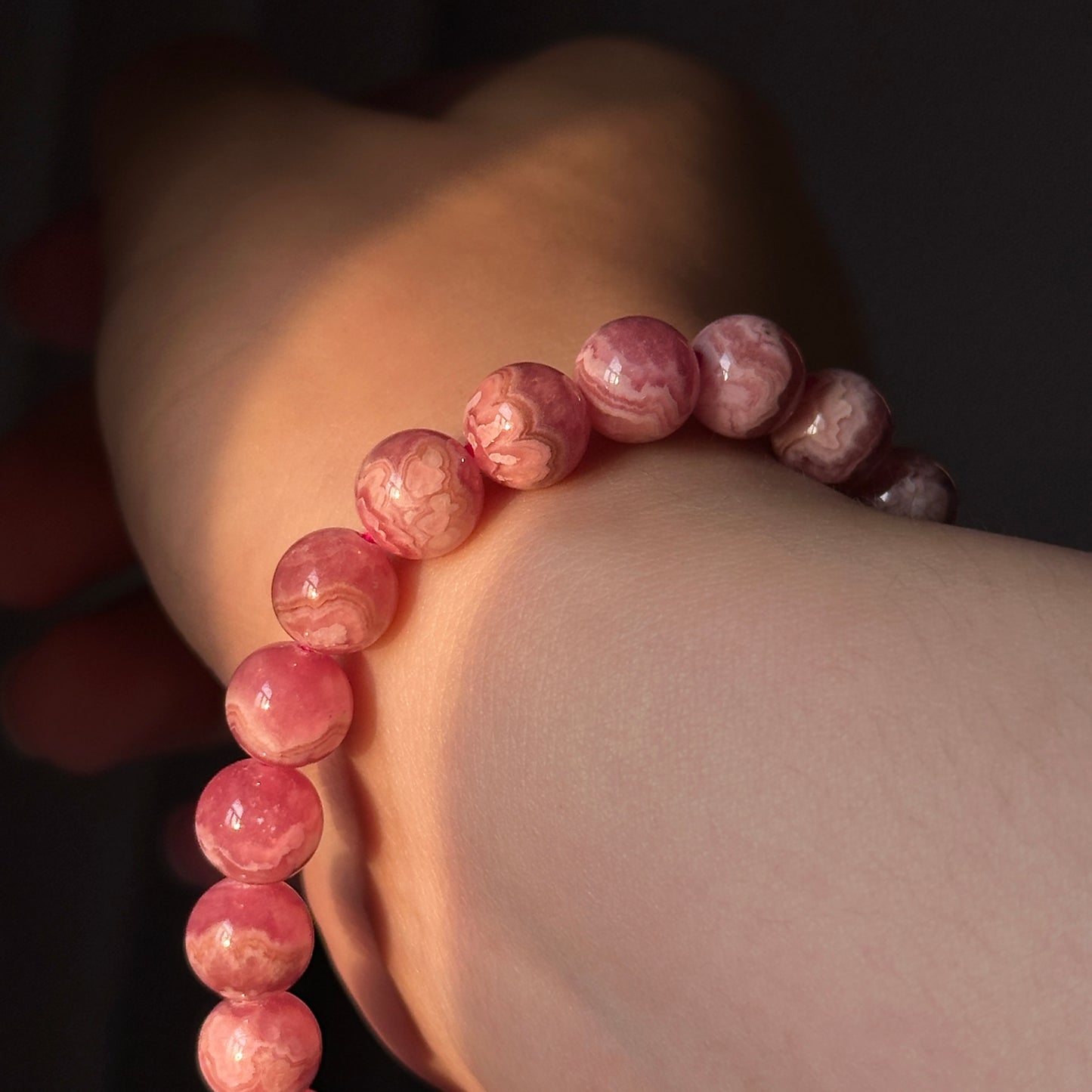 Rhodonite Crystal Bracelet: Stone of Love, Healing the Soul