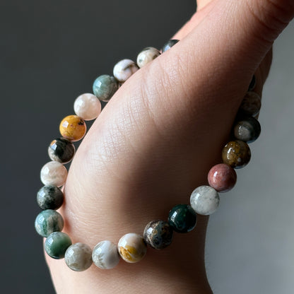 Ocean Jasper Crystal Bracelet[Red]: Energy from the Ocean