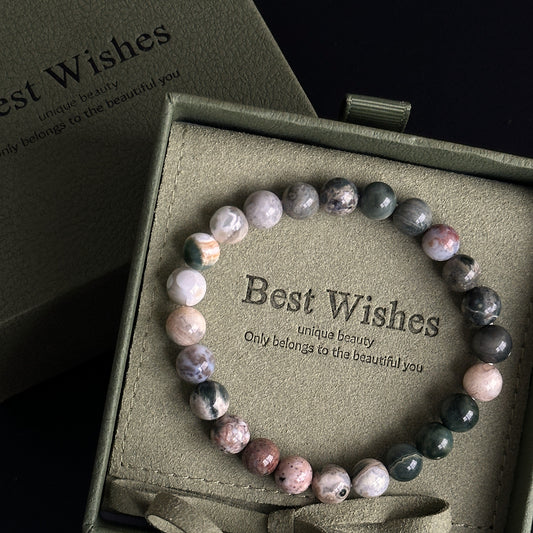 Ocean Jasper Crystal Bracelet: Energy from the Ocean