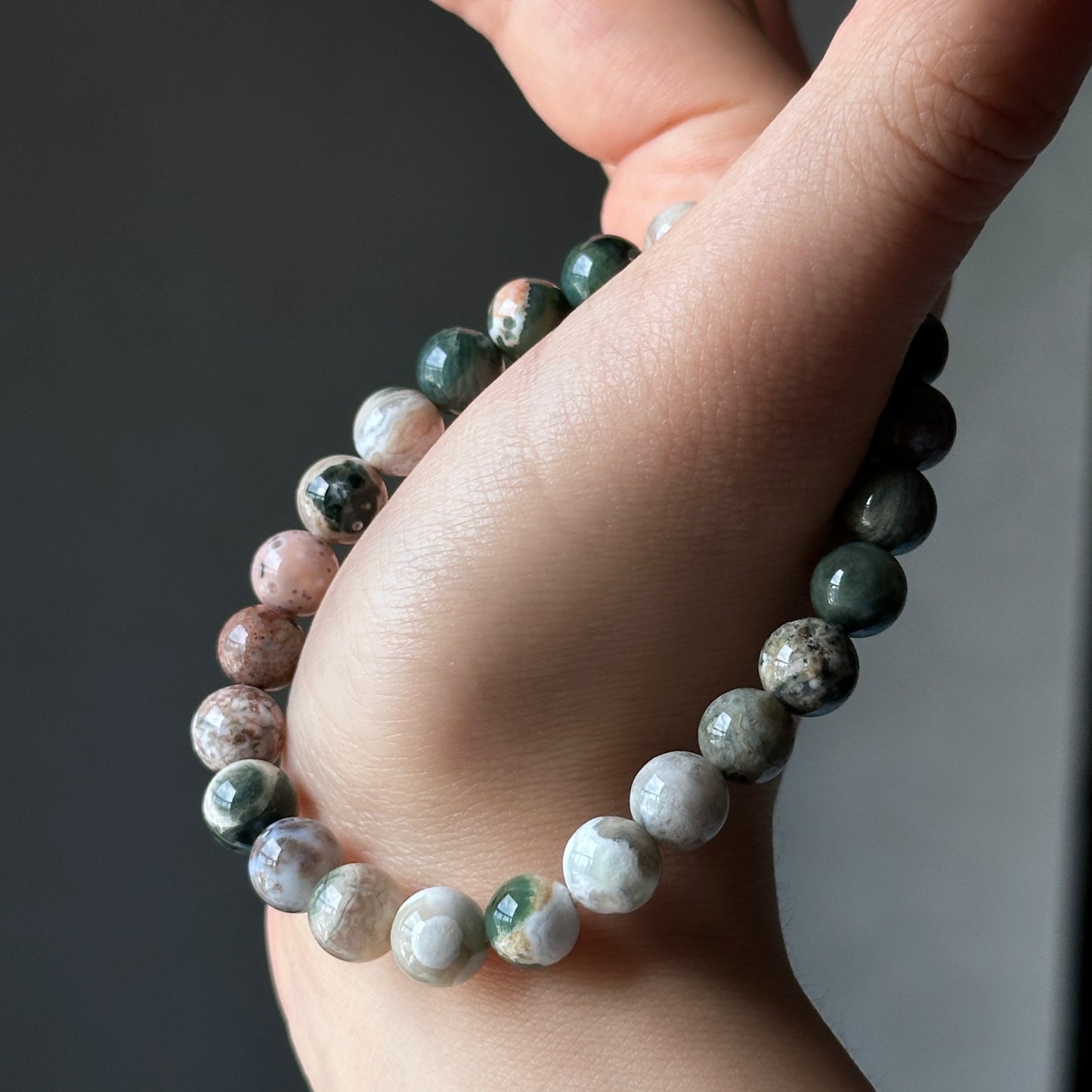 Ocean Jasper Crystal Bracelet: Energy from the Ocean