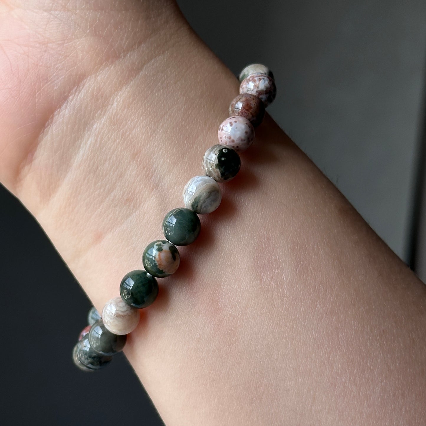 Ocean Jasper Crystal Bracelet: Energy from the Ocean