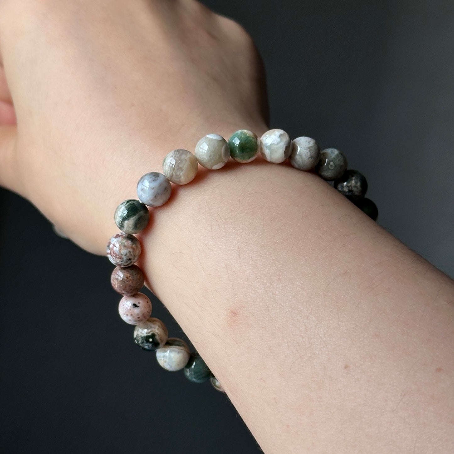 Ocean Jasper Crystal Bracelet: Energy from the Ocean