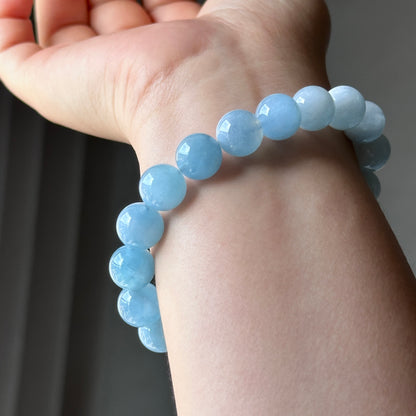 Aquamarine Bracelet [Gradient]: The Gift of The Ocean, The Tranquility of The Soul