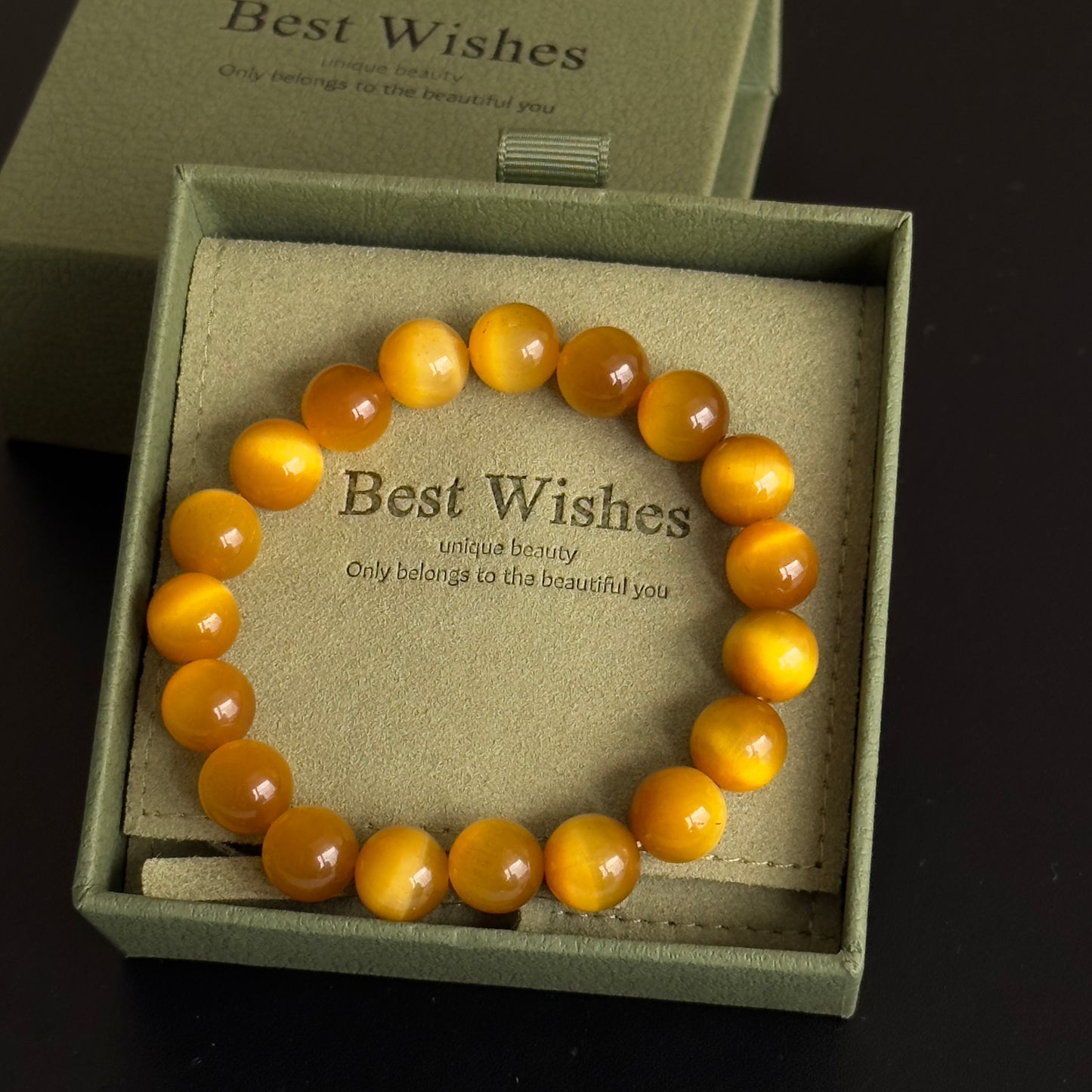 Tiger's Eye Crystal Bracelet [Lighter]: Your Stone of Courage