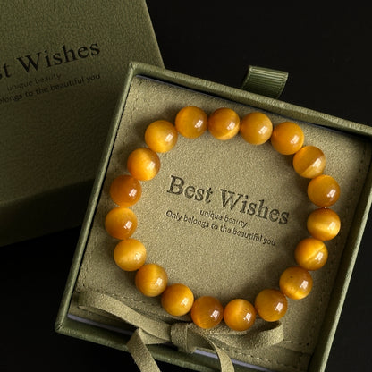 Tiger's Eye Crystal Bracelet [Lighter]: Your Stone of Courage