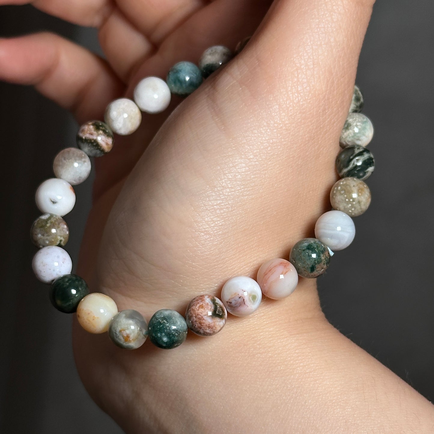 Ocean Jasper Crystal Bracelet[Yellow]: Energy from the Ocean