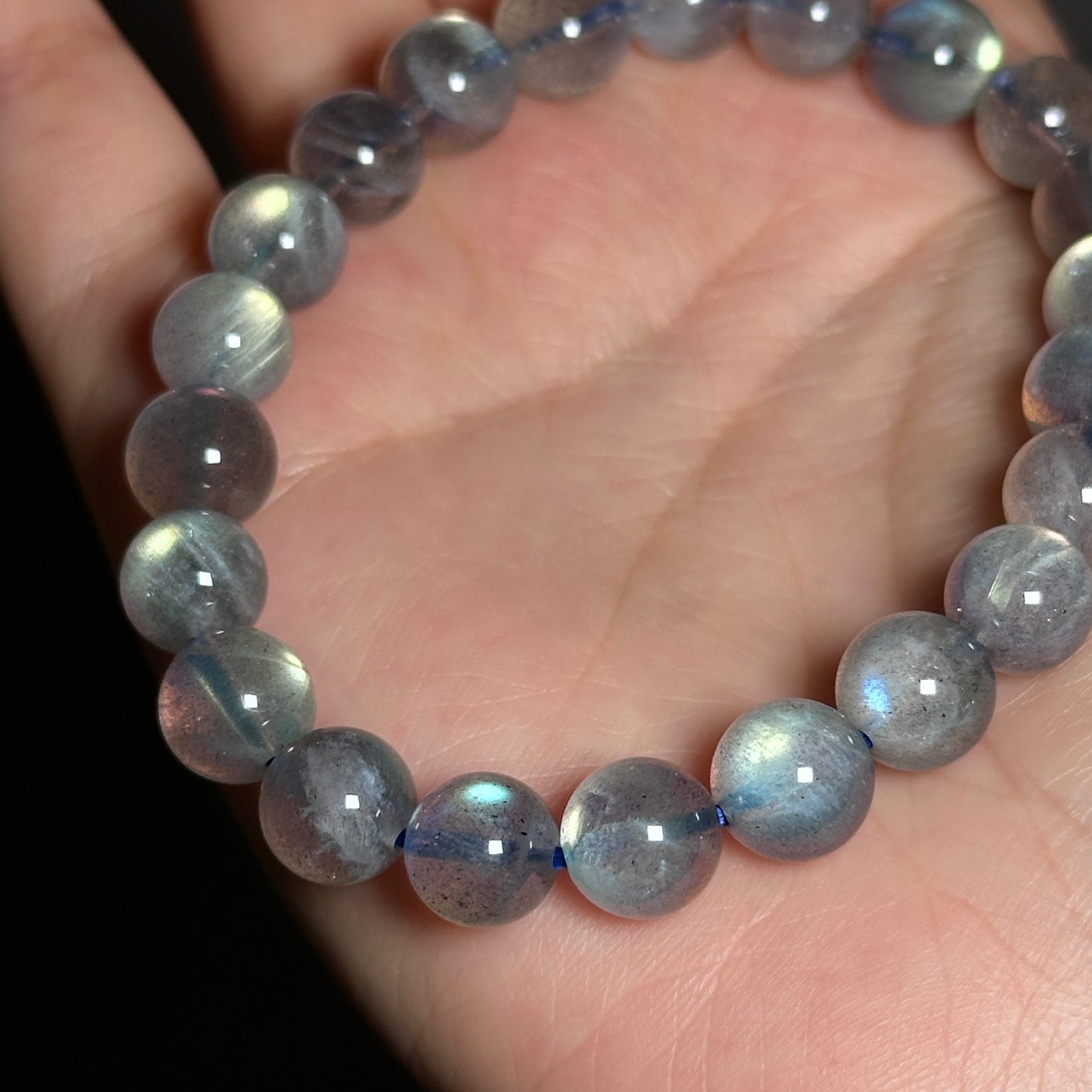 Gray Moonstone: Stars in the Night Sky